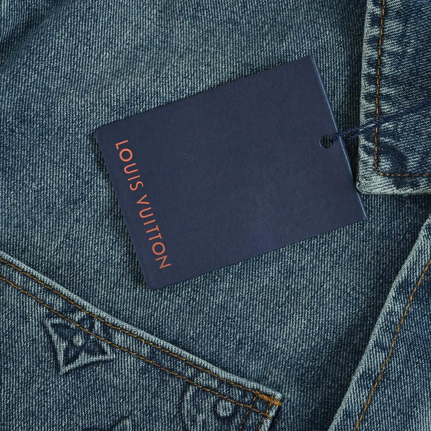 Louis Vuitton/Louis Vuitton embossed denim jacket